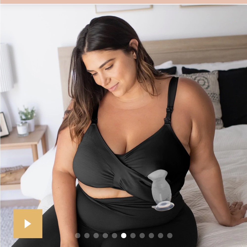 Kindred bravely sublime pumping bra in black nwt